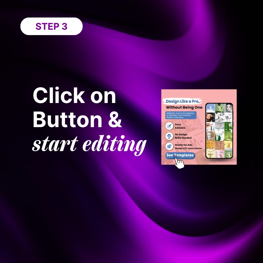 Premium Beauty Brands Editable Canva Templates - Complete 50-Design Collection